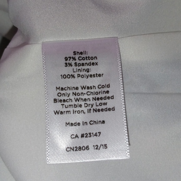 🆕Talbots Mykonos Multi Colored Paisley Lined Cotton Canvas Pencil Skirt Size 12 - Picture 6 of 9